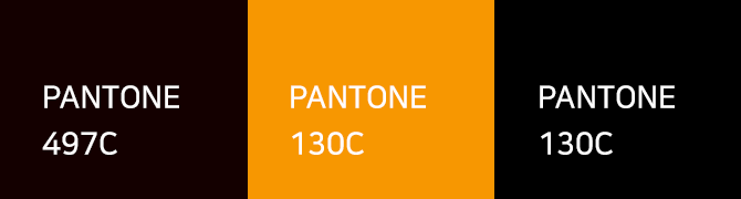 pantone 497c, pantone 130c, pantone 286c